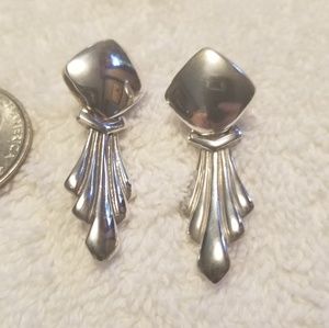 Very vintage Silver post style earrings